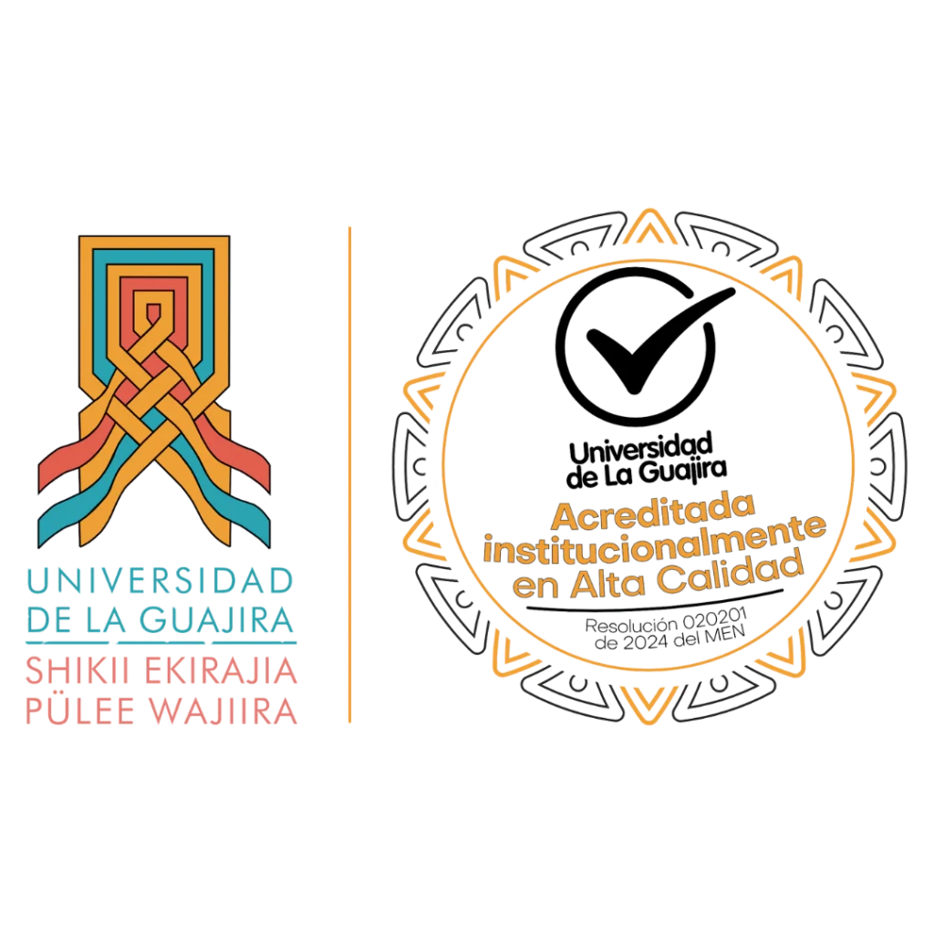Logotipo oficial de la Universidad de La Guajira, institución afiliada al ICCA.
